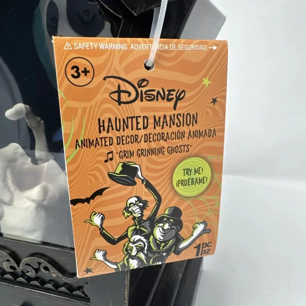 Disney Haunted Mansion Tapping Skeleton Halloween PLAYS GRIM GRINNING GHOSTS!